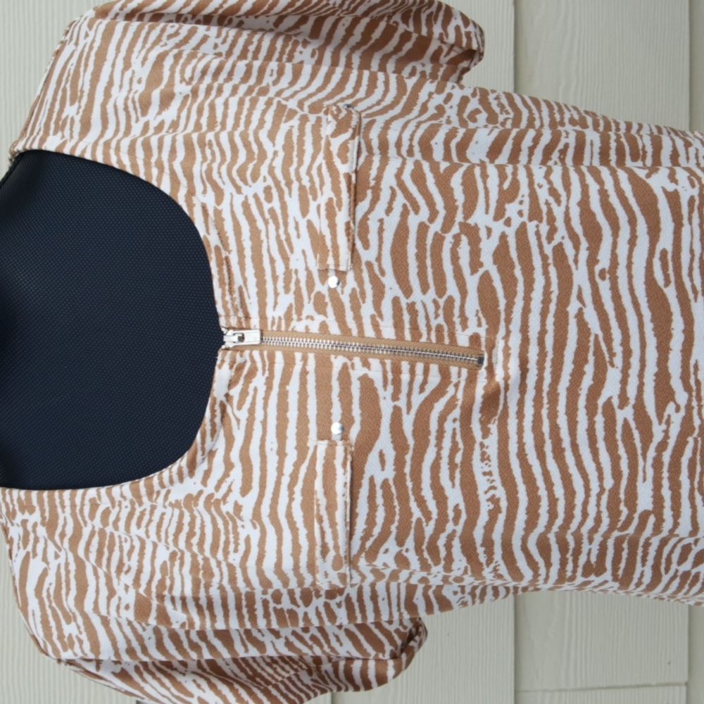 Animal Print FRENCH TWIST Blouse (XL)